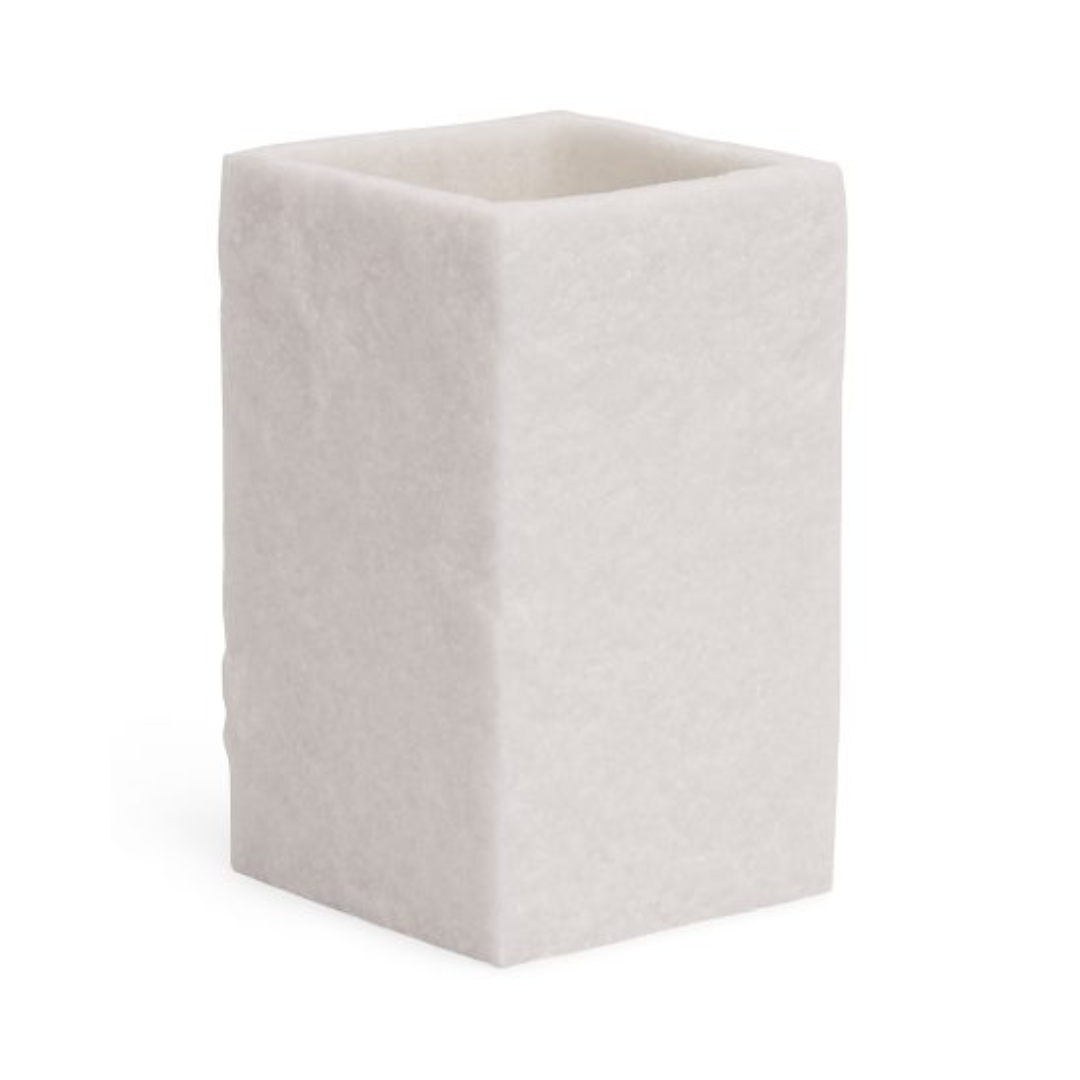 Copo Porta Objetos em Polirresina Branca 11cm