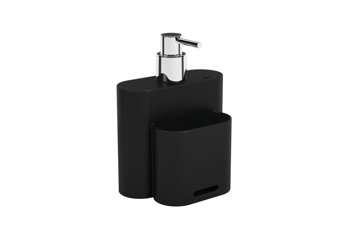 Dispenser Porta Detergente 500ml Flat Preto