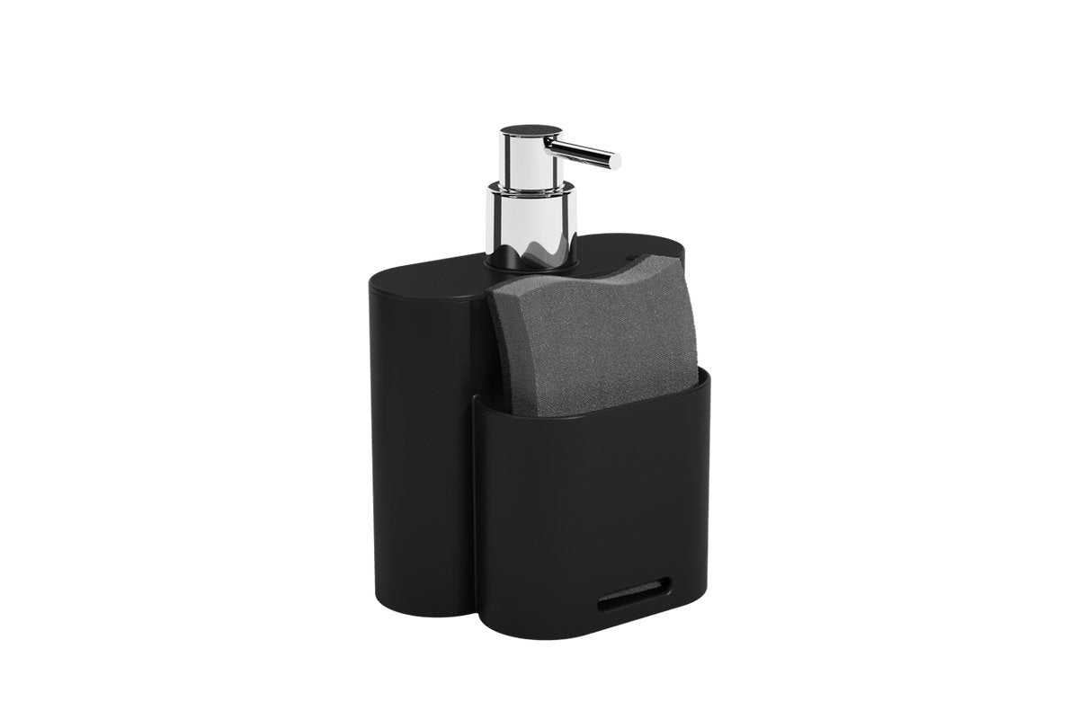Dispenser Porta Detergente 500ml Flat Preto